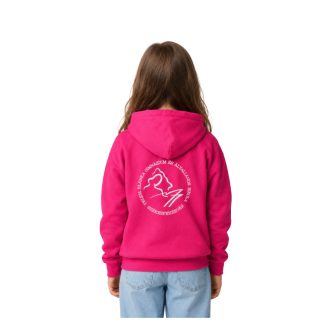   Alsós - Gyerek kapucnis pulóver Teleki Blanka logóval - 8-10 éves - Rózsaszín / Pink